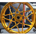 CNC 7-spoke forged wheel for Harley-Davidson, product front view