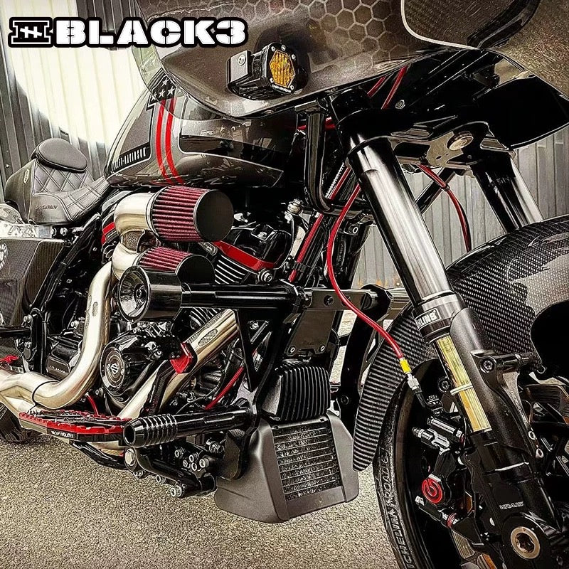 Touring crashbar II for Harley-Davidson, side profile