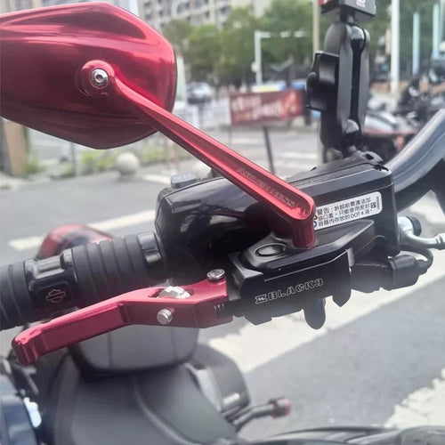 adjustable three-finger racing lever for Harley-Davidson, detail view