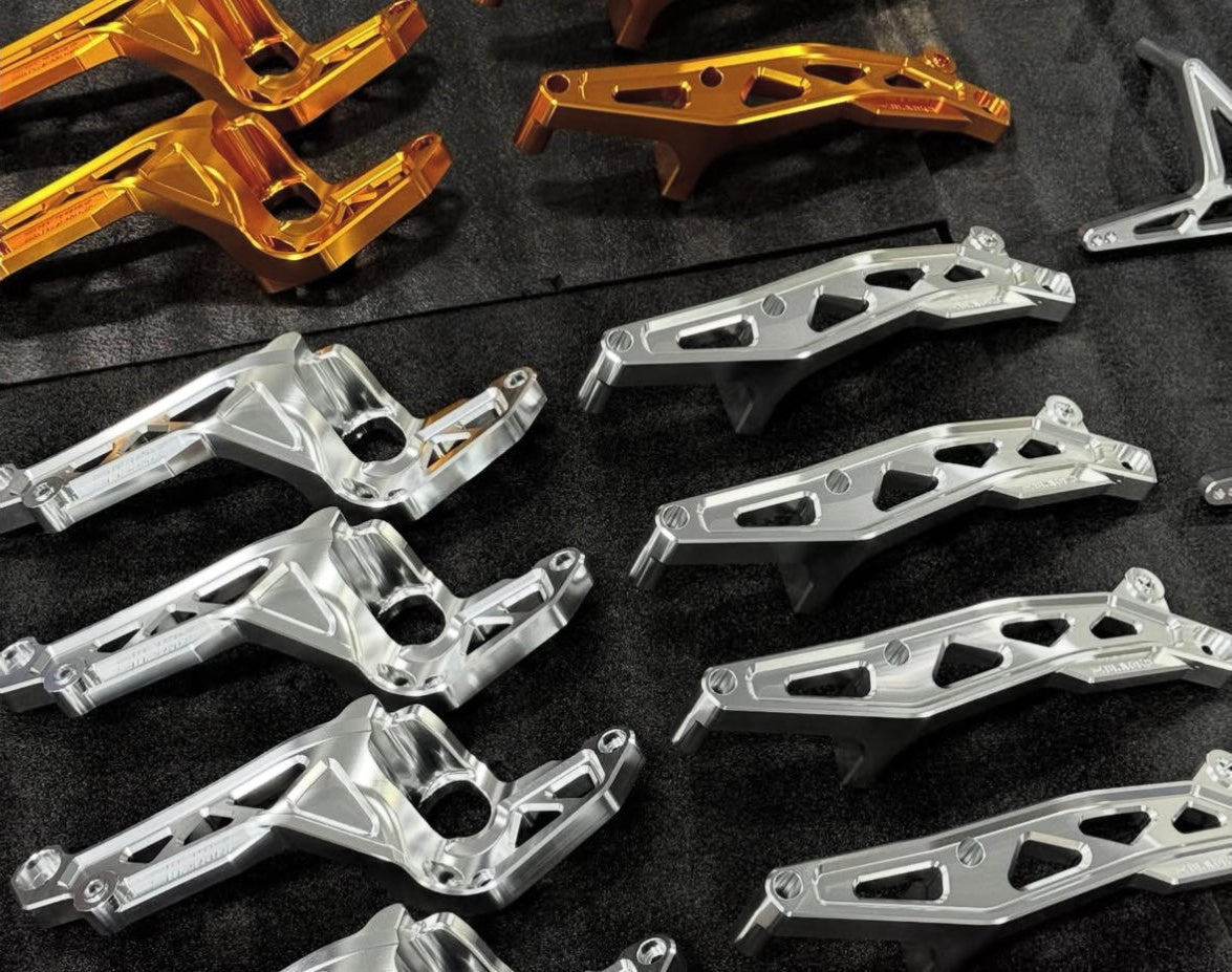 CNC mid controls kit for Harley-Davidson, close-up