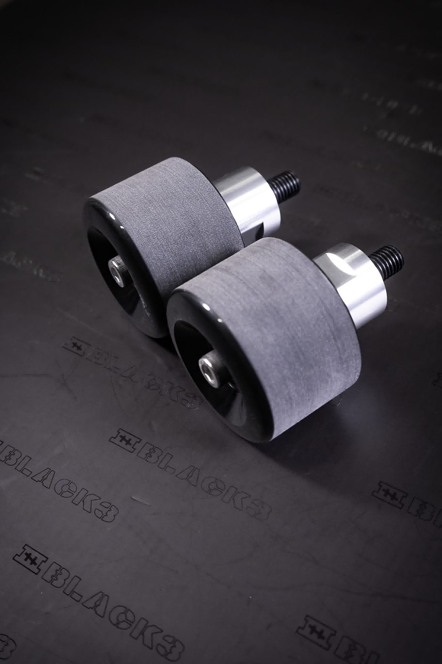 crashbar slider wheels for Harley-Davidson, aluminum pair