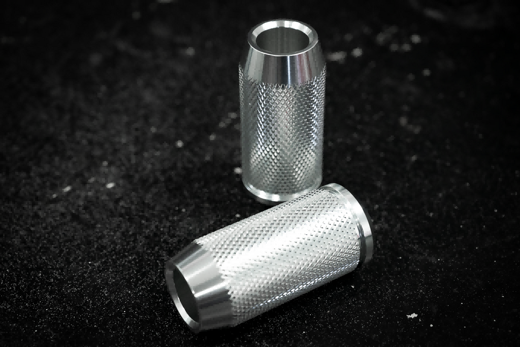 CNC crashbar sliders for Harley-Davidson, aluminum pair