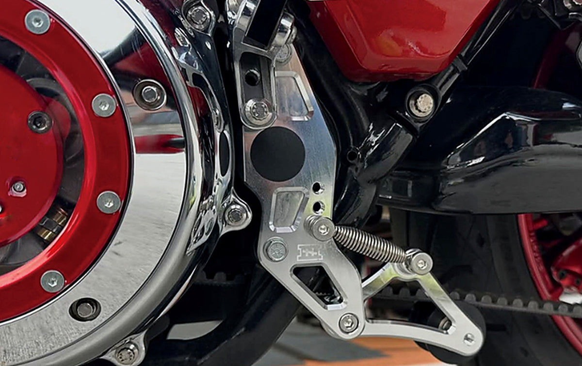 Custom Harley-Davidson build featuring Black3 billet parts