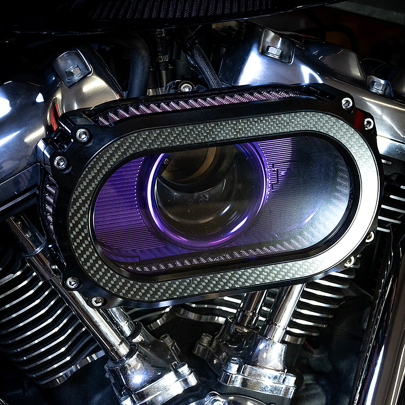 Harley-Davidson CNC Aluminum & Carbon Fiber Parts – Black3 Canada