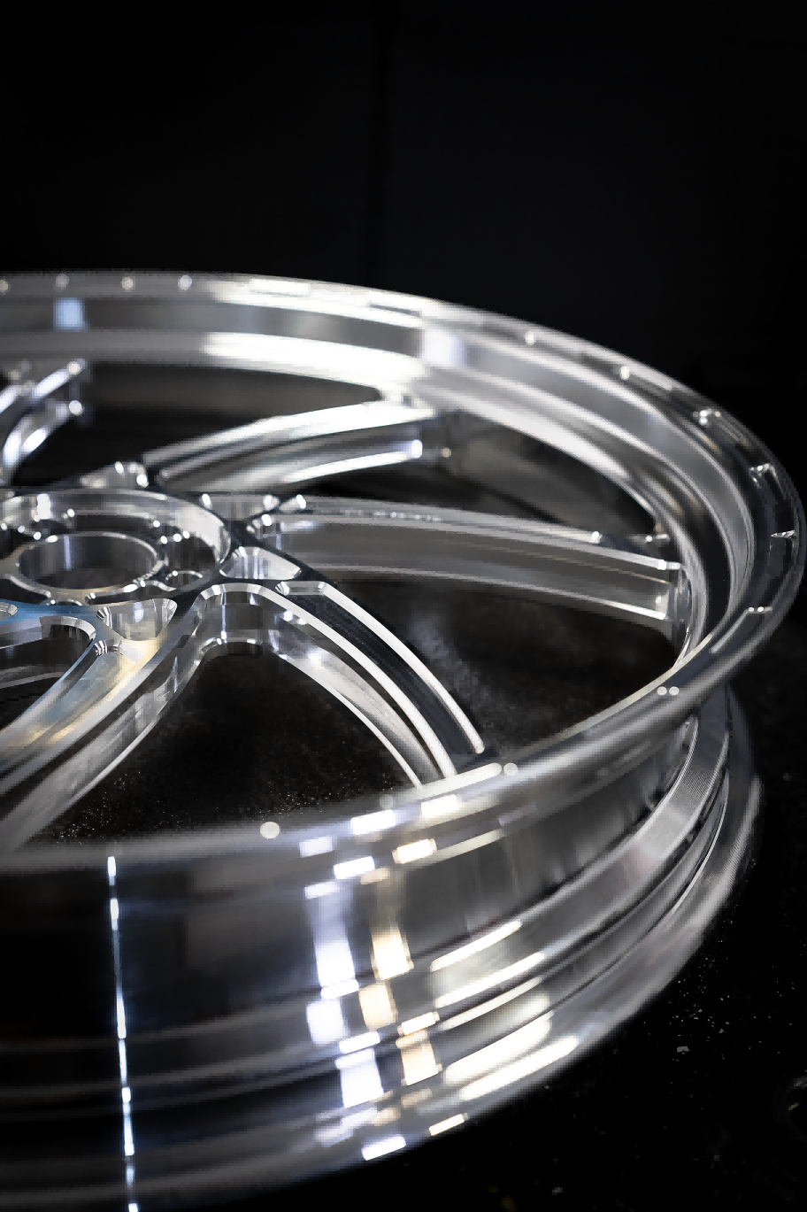 GP4.0 lightweight forged wheel for Harley-Davidson, aluminum, rim and spoke close-up