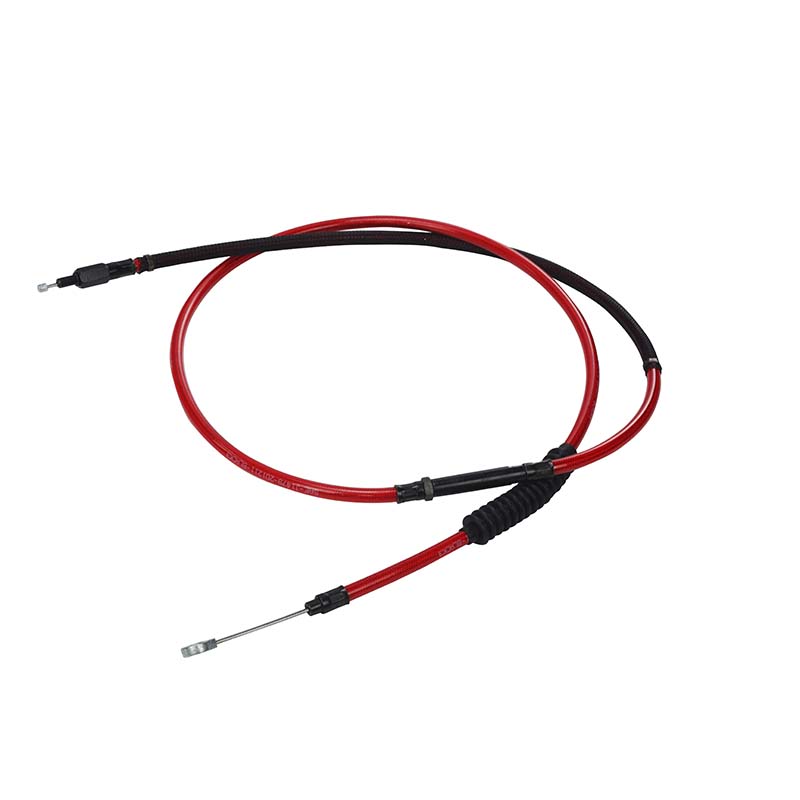 Softail clutch cable extension for Harley-Davidson, red and black cables